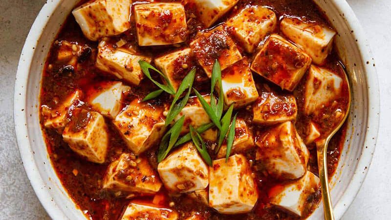 Cách nấu đậu hũ Tứ Xuyên cay tê chuẩn vị
